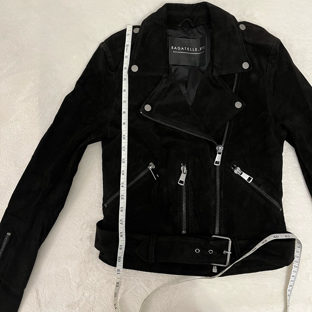 Black Suede Moro Jacket Bagatelle NYC - Picture 9 of 9